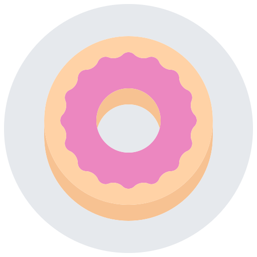 donut Coloring Flat Icône
