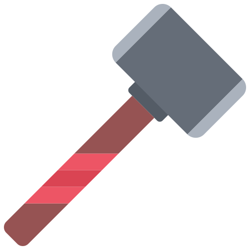 ハンマー Coloring Flat icon