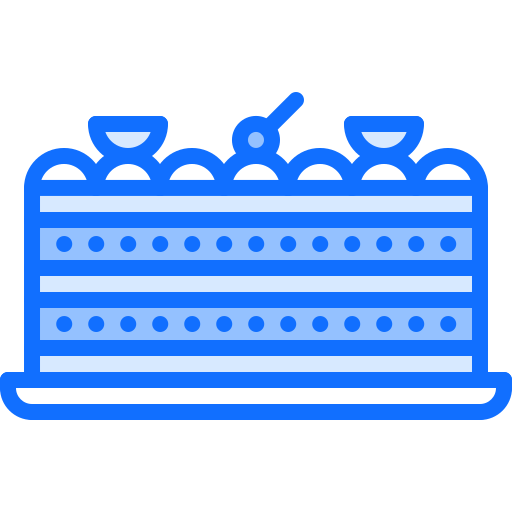 gâteau Coloring Blue Icône