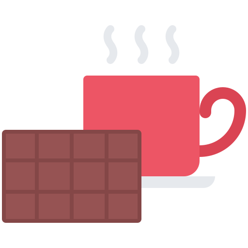 taza de café Coloring Flat icono