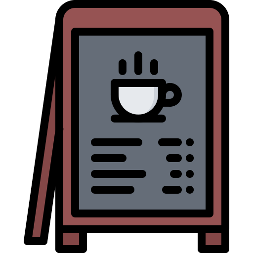 커피 샵 Coloring Color icon
