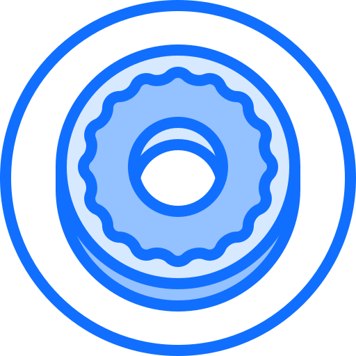 donut Coloring Blue Icône