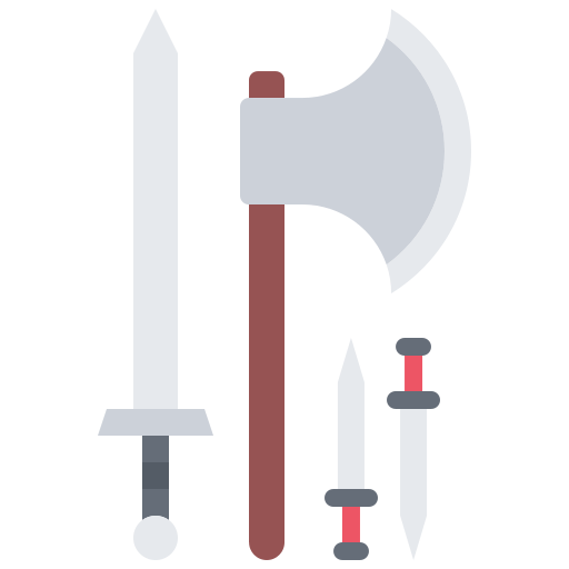 Weapon Coloring Flat icon