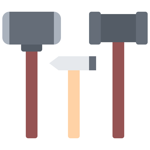 Hammers Coloring Flat icon