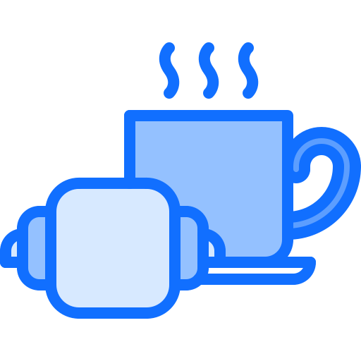 koffiekop Coloring Blue icoon