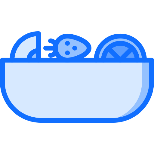Fruit salad Coloring Blue icon