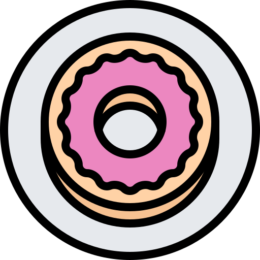 donut Coloring Color Icône