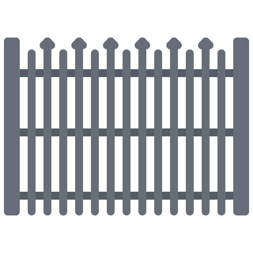 clôture Coloring Flat Icône