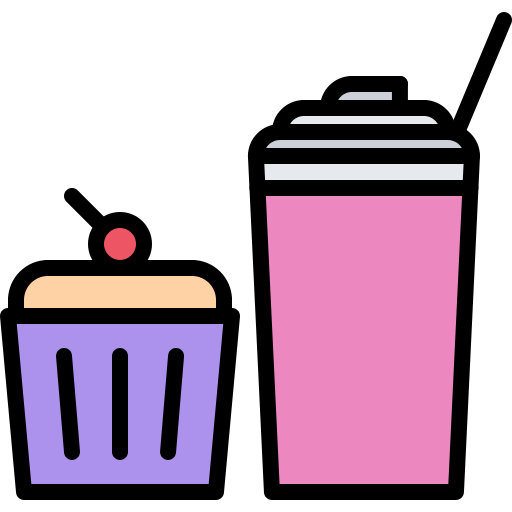 Milkshake Coloring Color icon