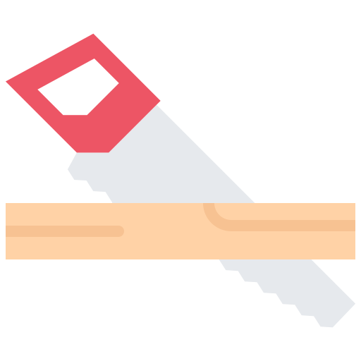 Handsaw Coloring Flat icon
