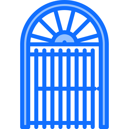 portão Coloring Blue Ícone