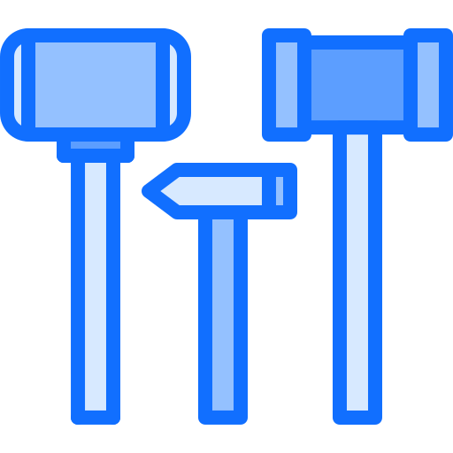 martillos Coloring Blue icono
