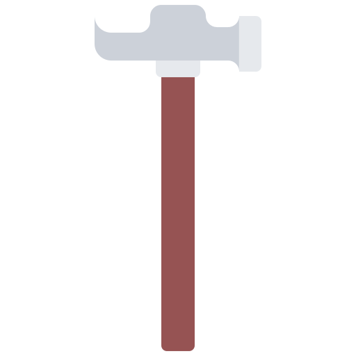 martillo Coloring Flat icono