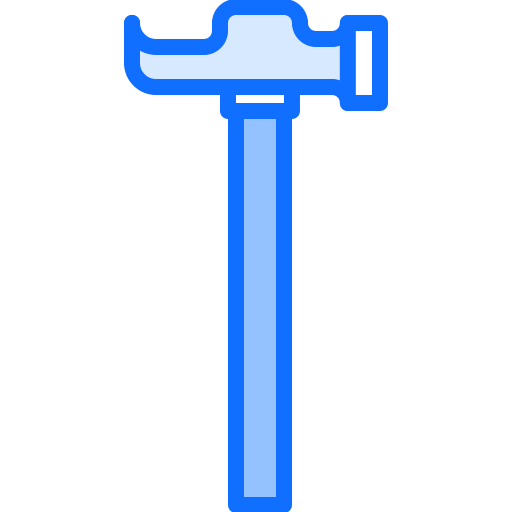 Hammer Coloring Blue icon