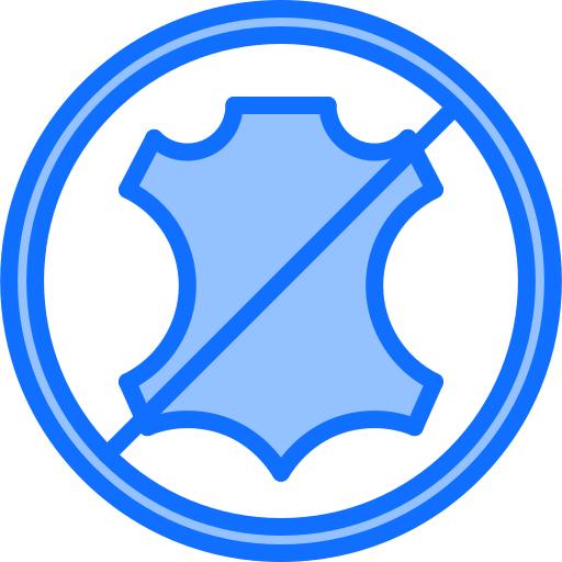 No leather Coloring Blue icon