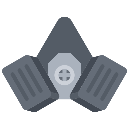 respirator Coloring Flat icon