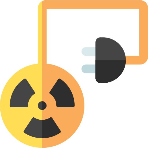 Énergie nucléaire Basic Rounded Flat Icône