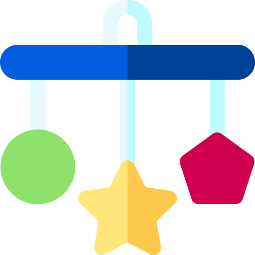 wieg speelgoed Basic Rounded Flat icoon