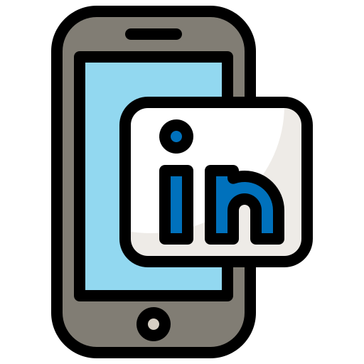 Linkedin Generic Outline Color icon
