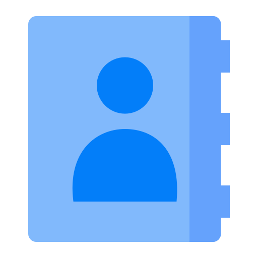adresboek Generic Blue icoon