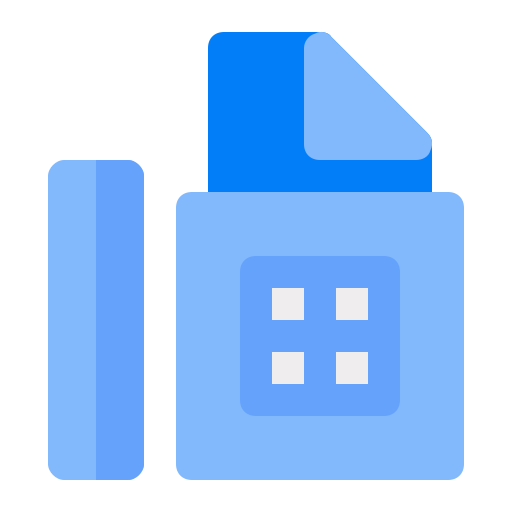 Fax Generic Blue icon