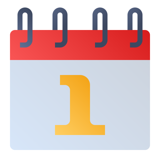 calendario Generic Flat Gradient icono