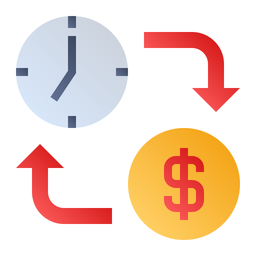 Time is money Generic Flat Gradient icon