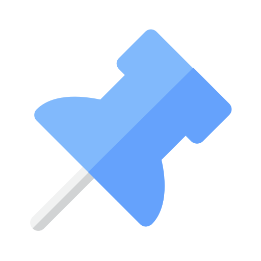 Thumbtacks Generic Blue icon