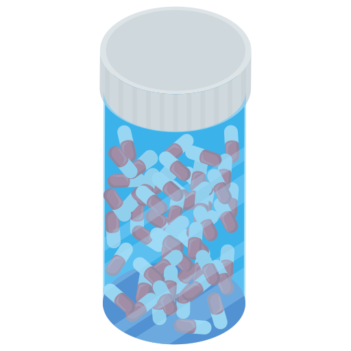 Medicine jar Generic Isometric icon