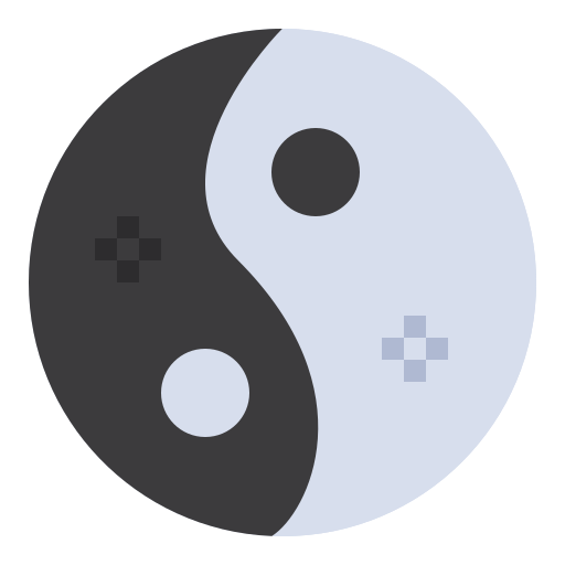 Yin yang Flatart Icons Flat icon
