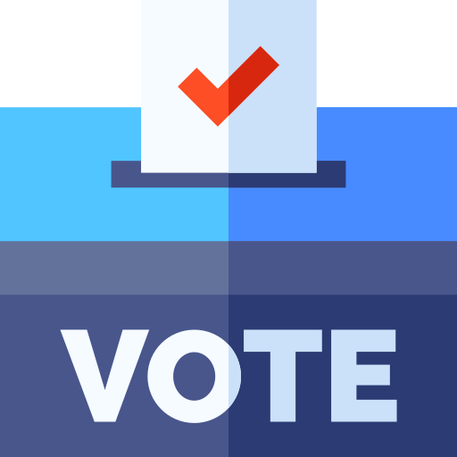 caja de votación Basic Straight Flat icono