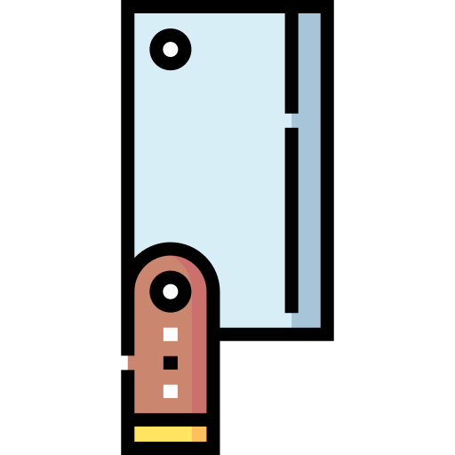 Cleaver knife Detailed Straight Lineal color icon