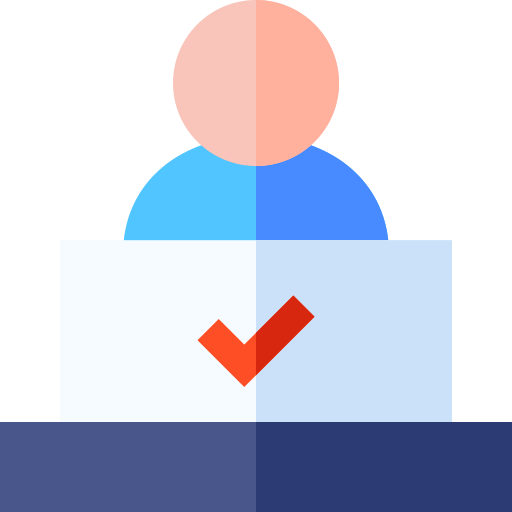 Voting Basic Straight Flat icon