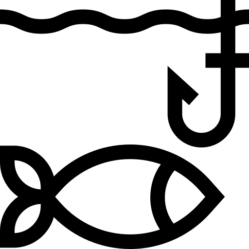 pescaria Basic Straight Lineal Ícone