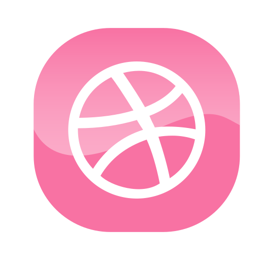 dribbble Generic Flat icon