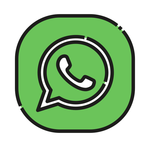 whatsapp Generic Outline Color Icône