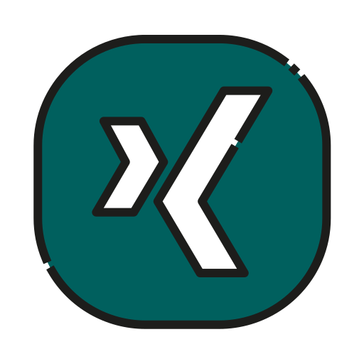Xing Generic Outline Color icon