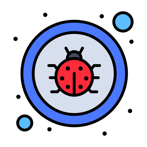 Bug Flatart Icons Lineal Color icon