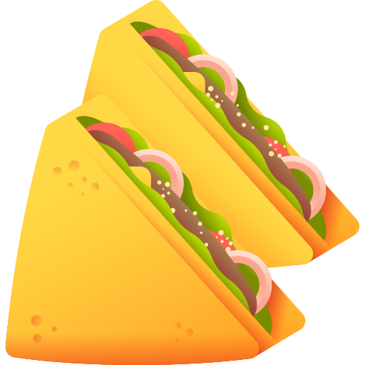 sandwich 3D Color icoon