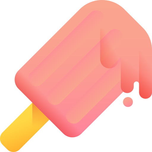 lód na patyku 3D Color ikona