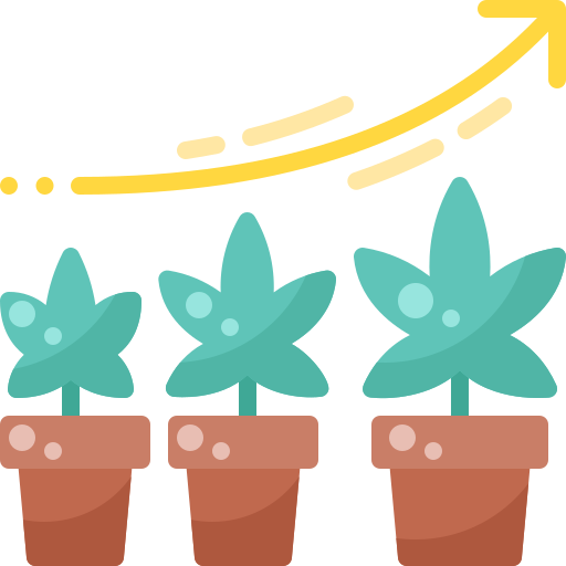 Растущее растение Pixelmeetup Flat иконка