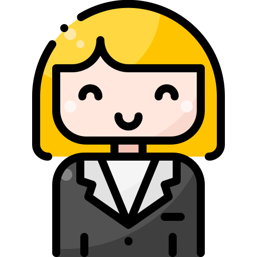 Receptionist Pixelmeetup Lineal Color icon