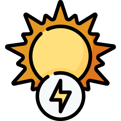 energia słoneczna Special Lineal color ikona
