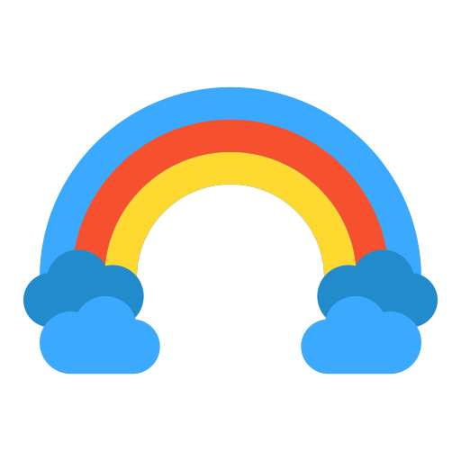Rainbow Good Ware Flat icon