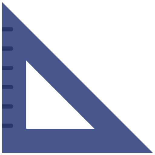 Triangular ruler Good Ware Flat icon