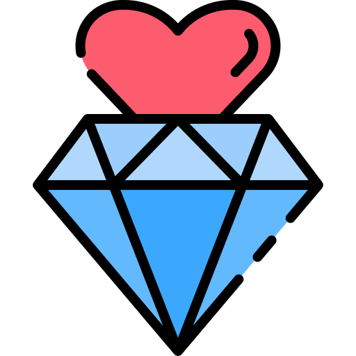 Diamond Good Ware Lineal Color icon