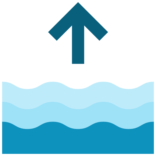 High tide Good Ware Flat icon