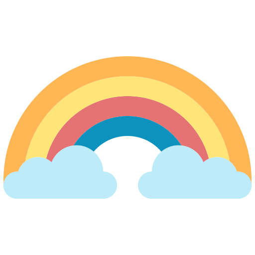 arco iris Good Ware Flat icono