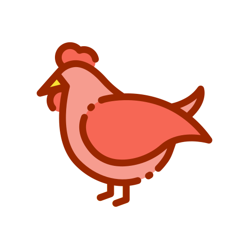 Chicken Good Ware Lineal Color icon