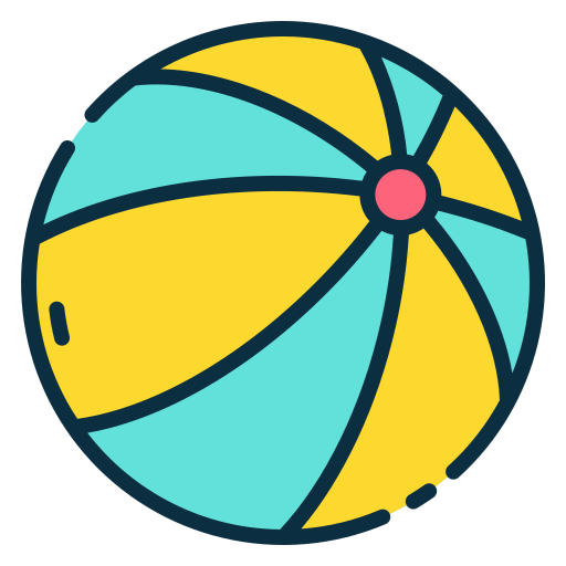Beach ball Good Ware Lineal Color icon